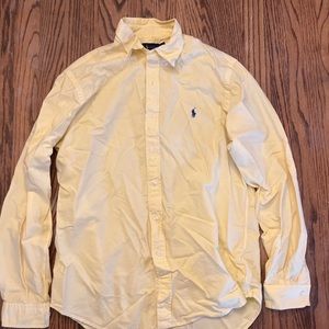 Yellow Ralph Lauren Polo Button Down Shirt